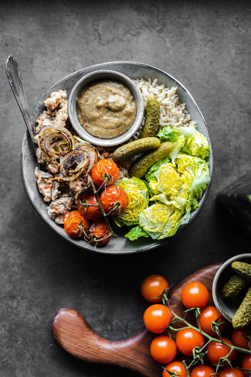Miska plná chutí: Burger bowl