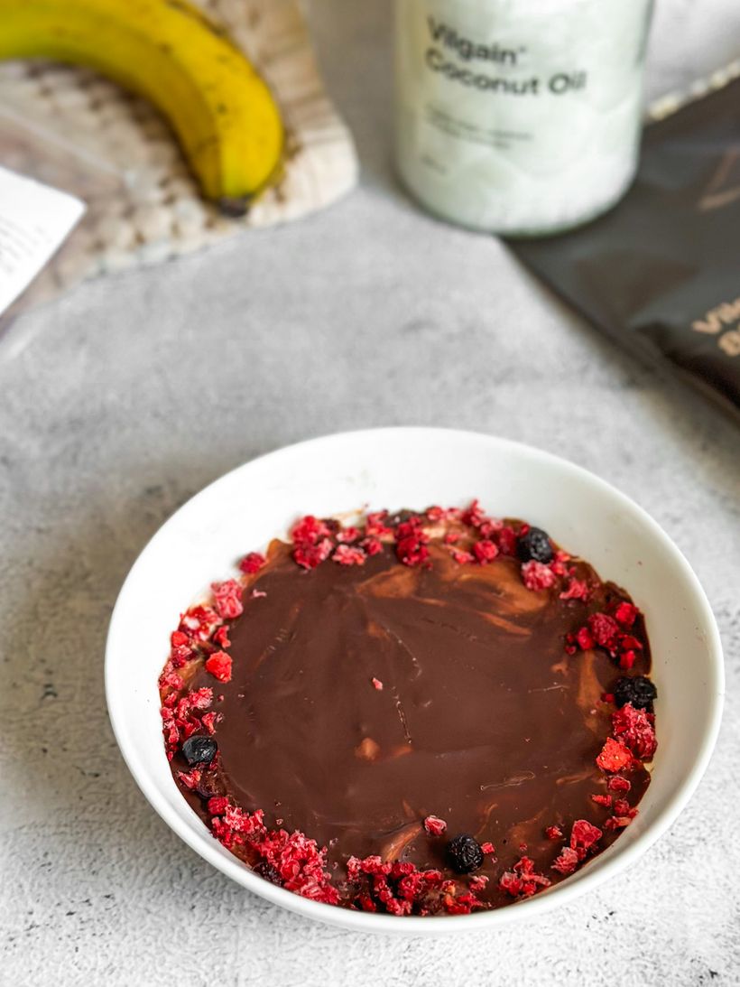 Mug Cake with Chocolate Magic Shell