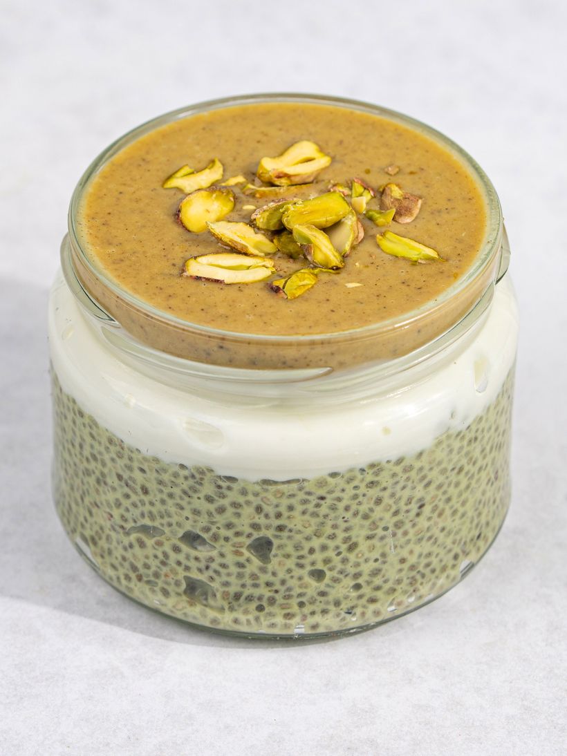 Matcha chia pudink 3x jinak