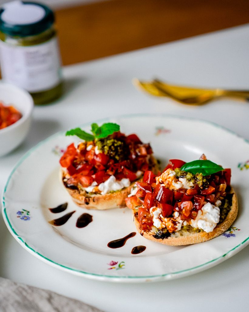 Caprese English Muffins