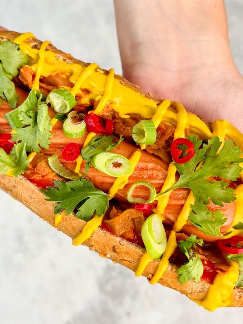 Hot dog de casă umflat