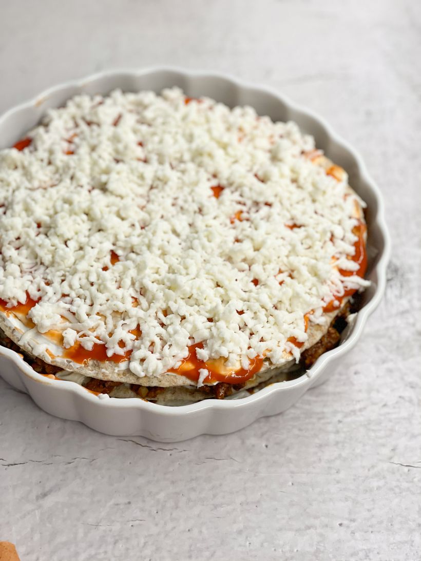 Rýchle lasagne z tortilly