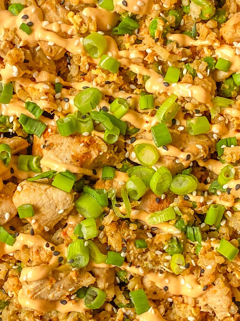 Orez prăjit cremos coreean cu pui