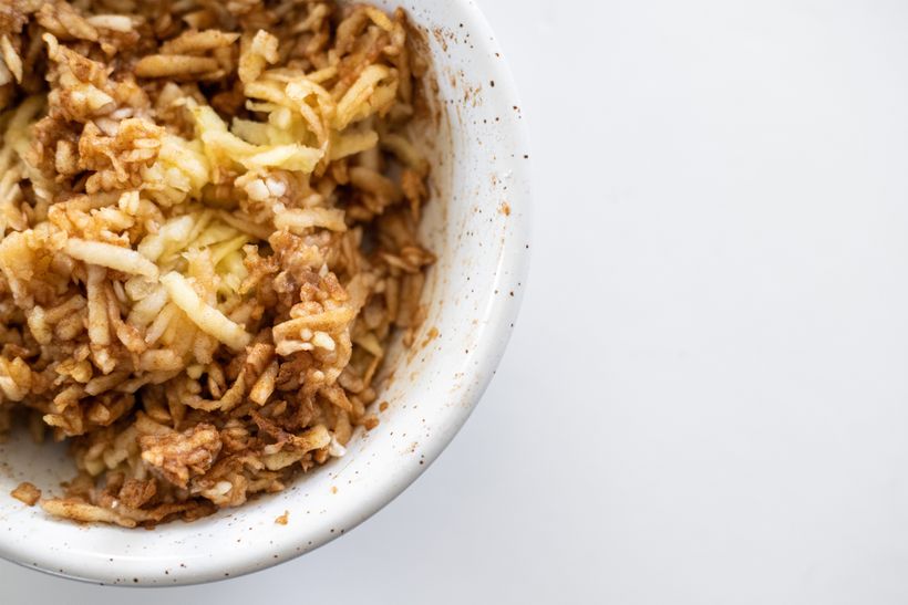 Jablkový závin zo špaldovej múky s tvarohom