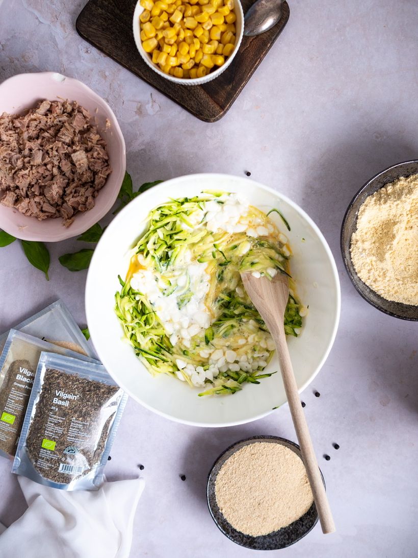 Slané tuňákové muffiny