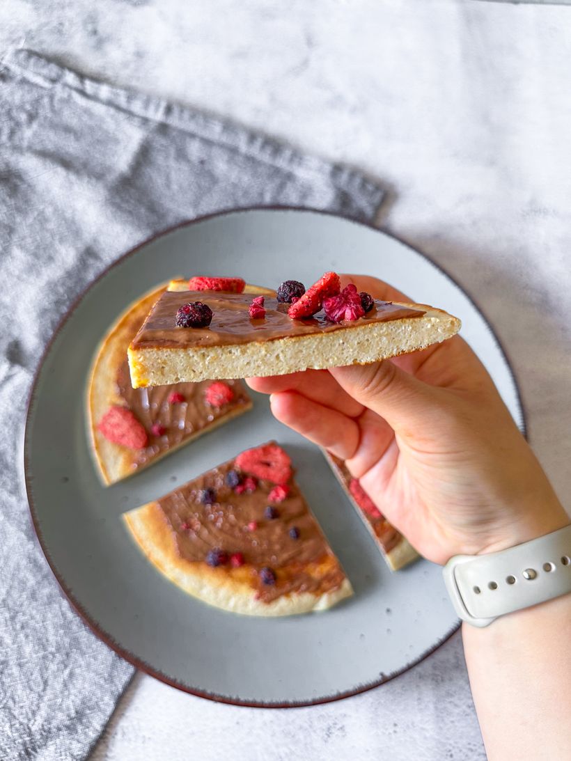 Snídaňová proteinová cookie s ovocem