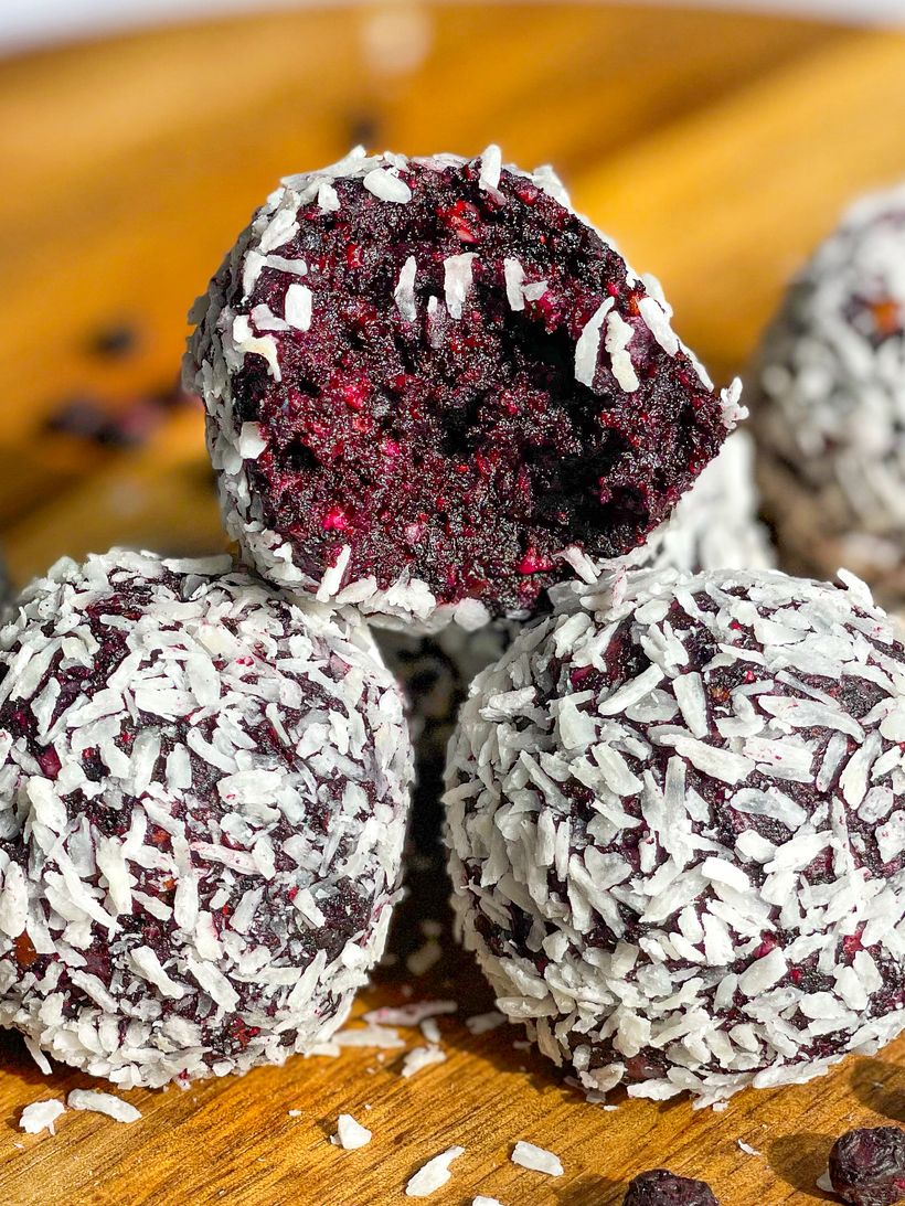 Čučoriedkové energy balls