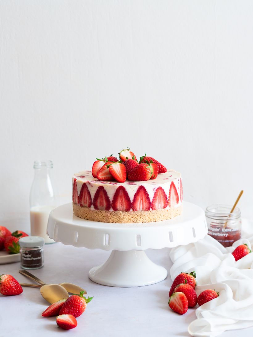 Jahodová torta Fraisier s tvarohom