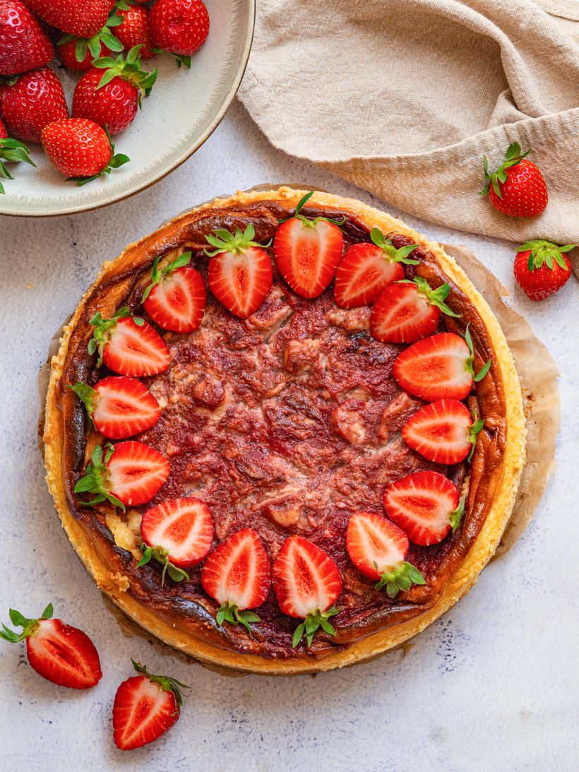Jahodový cheesecake