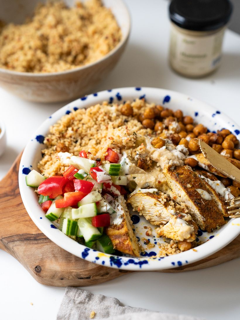 Marokkanisches Hähnchen mit Couscous