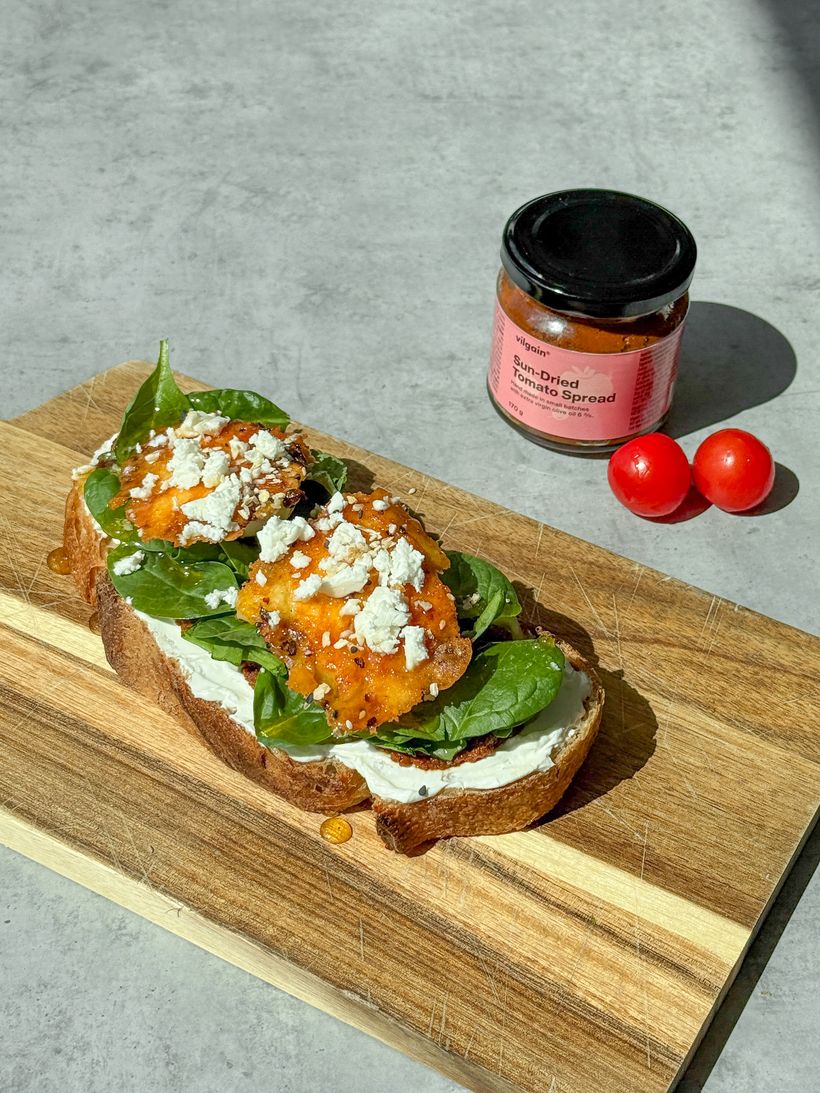Sandwich mit Crispy Feta & Ei