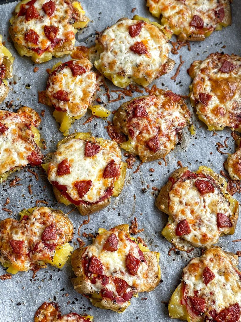 Smashed Potato Pizza