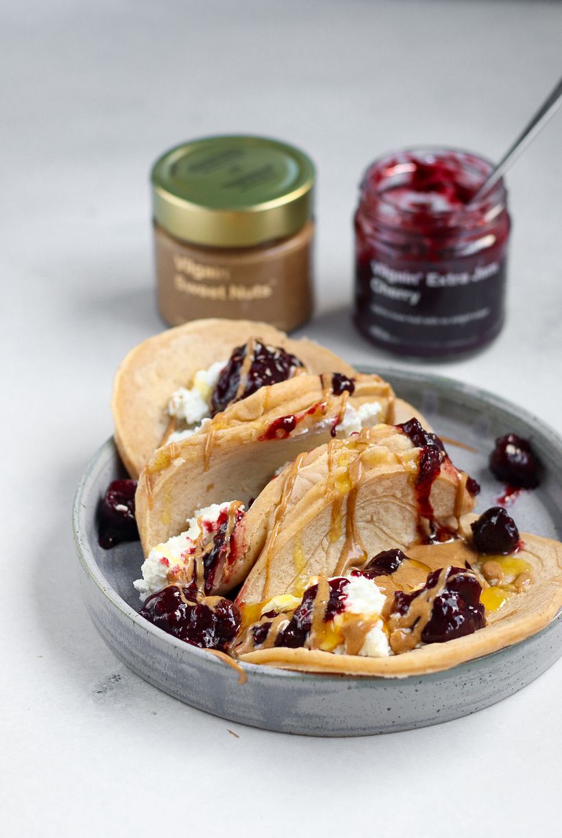 Lívancové tacos s ovocem