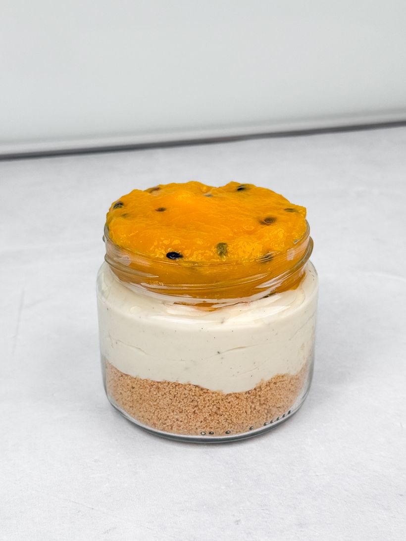 Marakujový cheesecake do pohárika