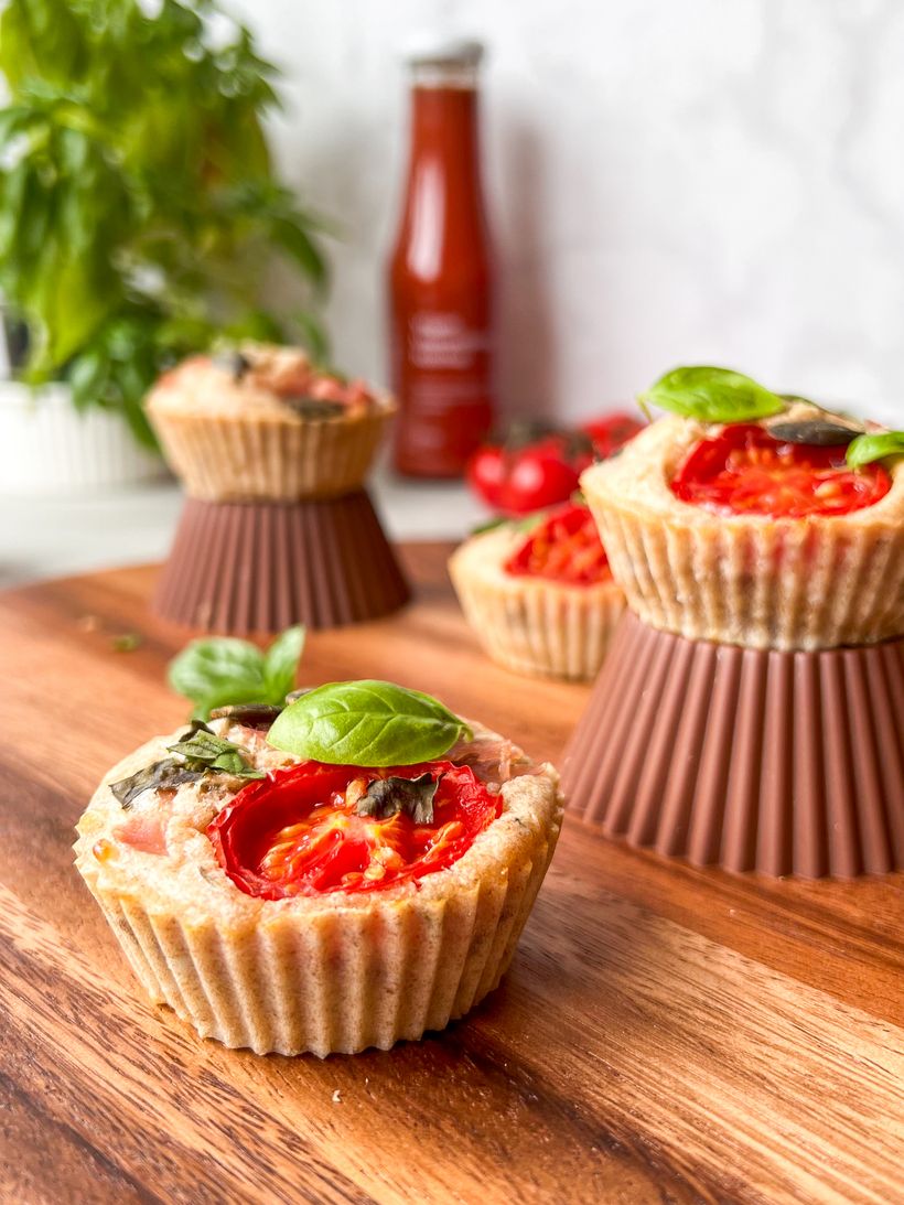 Slané muffiny se šunkou