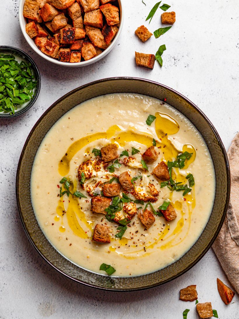 Jednoduchý karfiolový krém