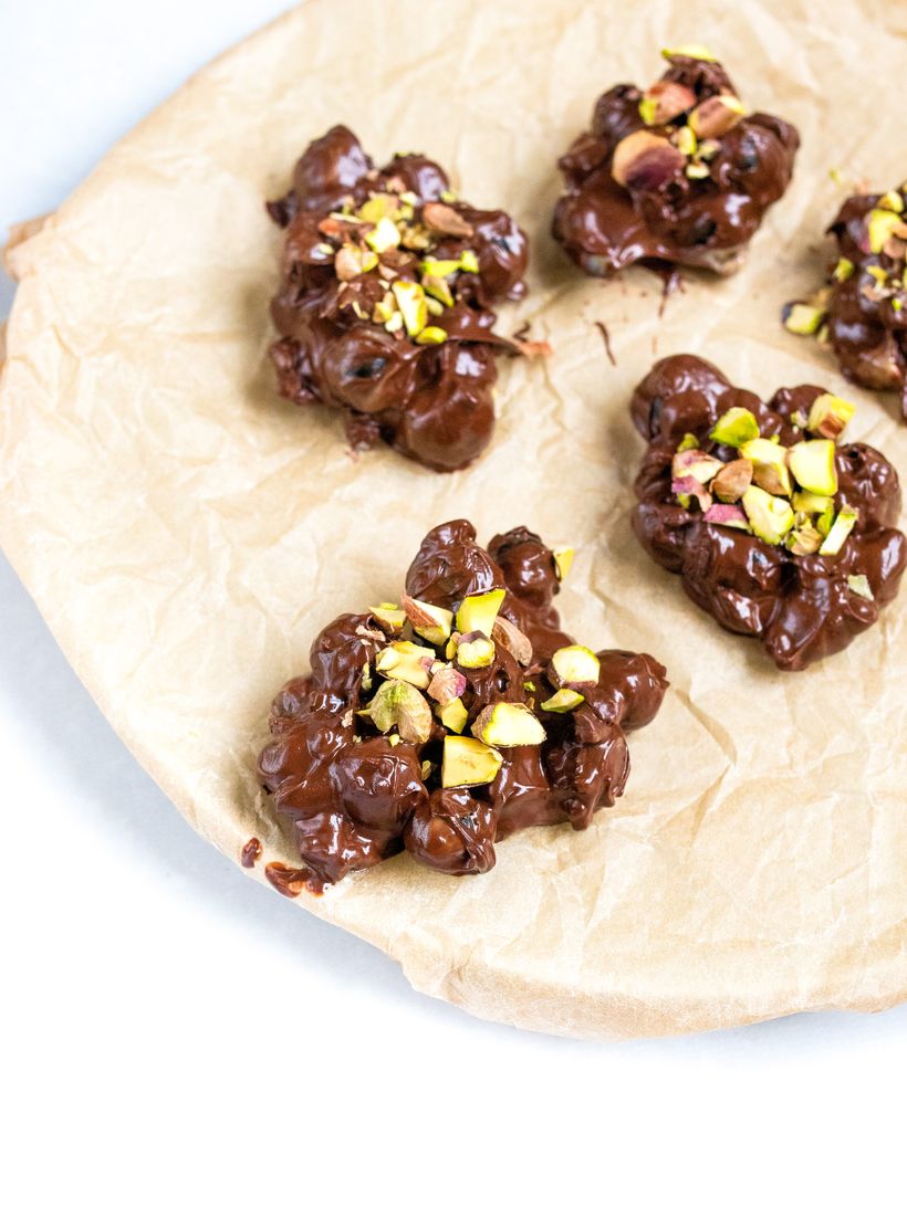 Frozen blueberry bites - ledové borůvky v čokoládě