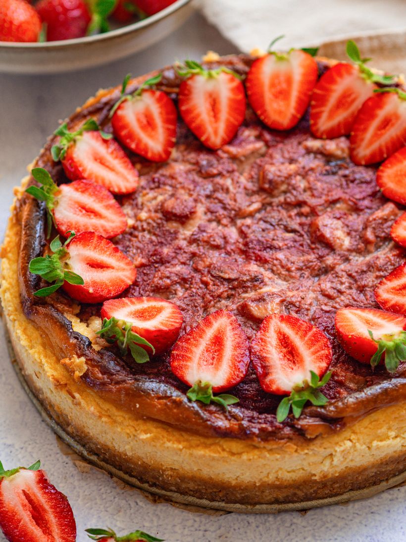 Jahodový cheesecake
