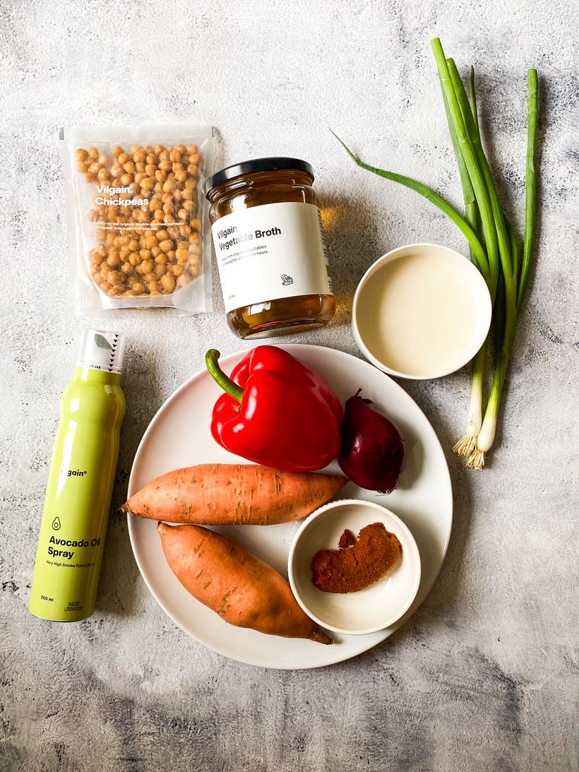 Hustá zeleninová polievka s kokosovým mliekom