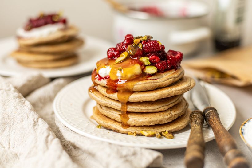 Protein-Kefir-Pancakes aus Hafermehl