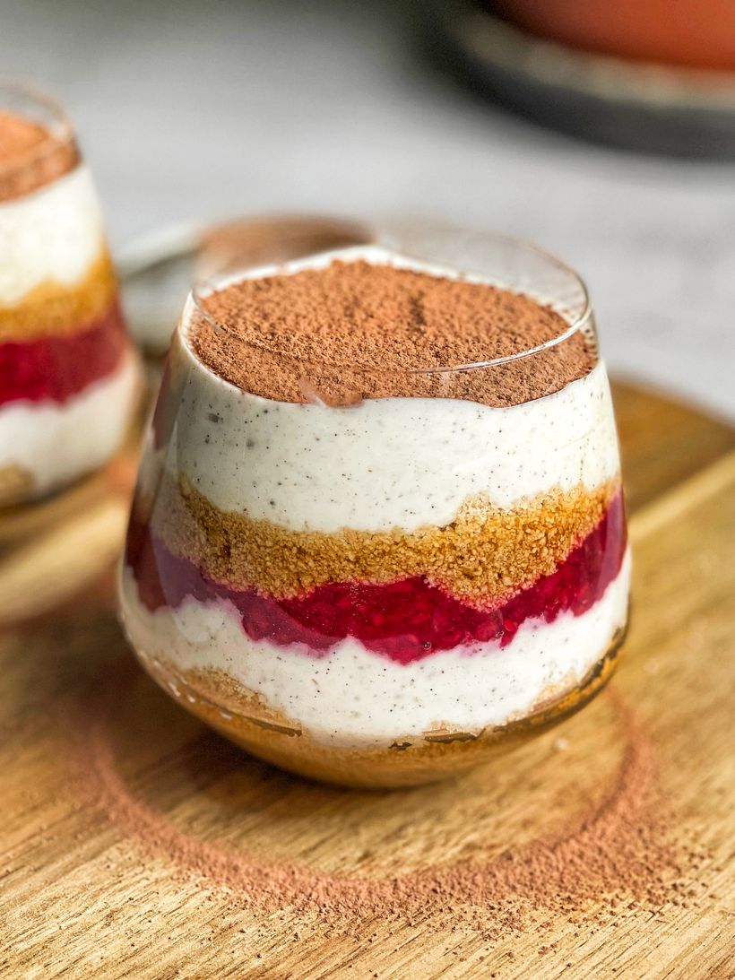 Malinové tiramisu do skleničky