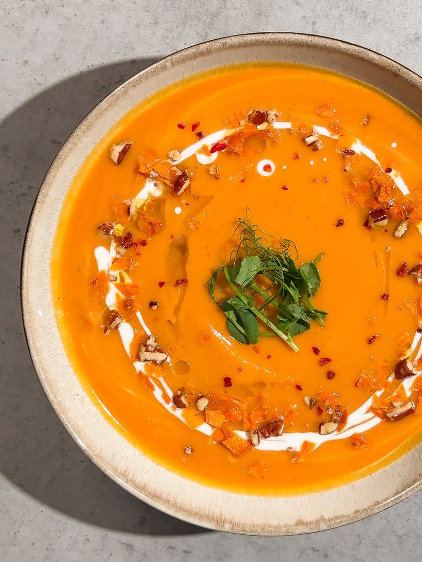 Batátovo-mrkvový krém