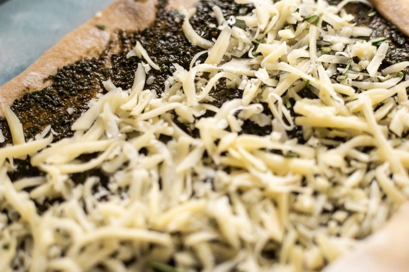 Syrové slimáky s bazalkovým pestom