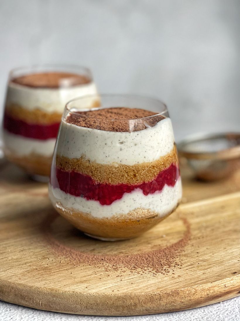 Raspberry Tiramisu Cups