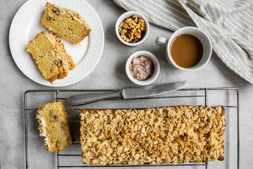Raňajky na celý víkend: Vláčny kávovo-banánový chlebíček