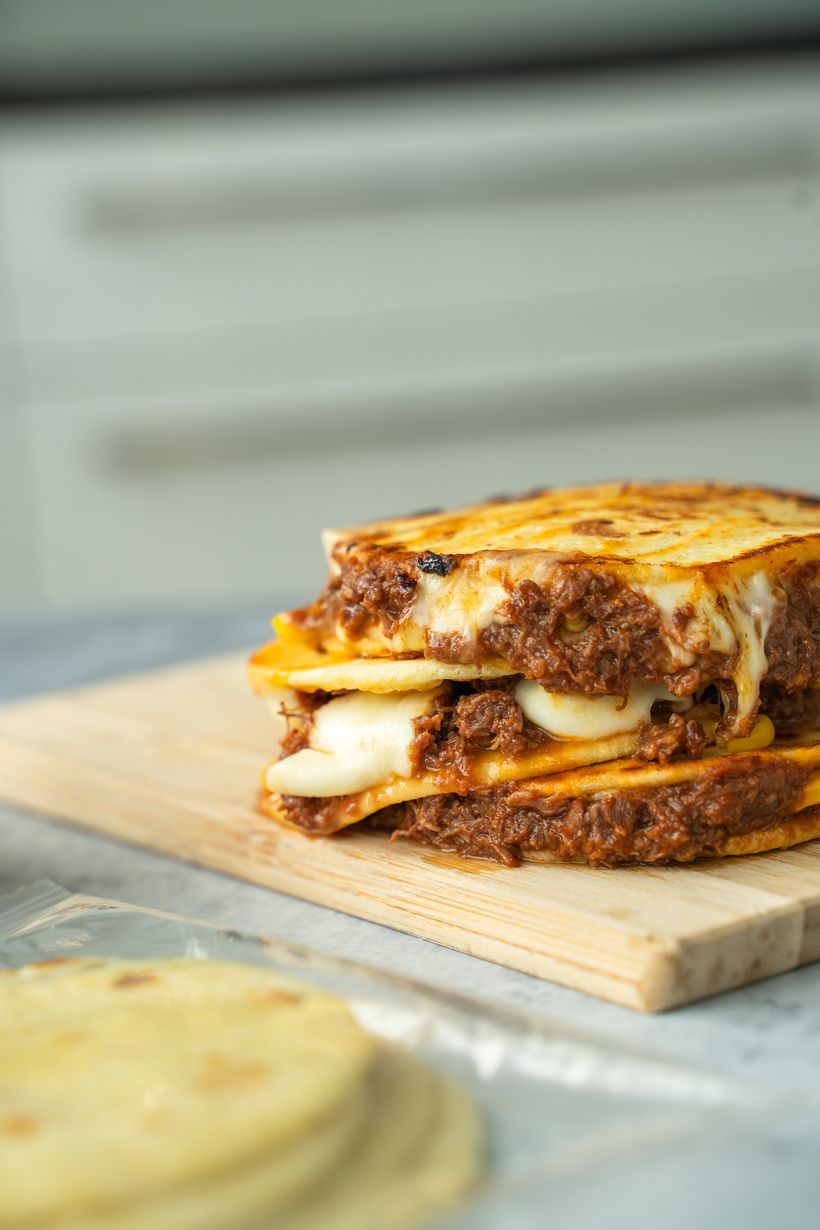 Mini quesadillas se zakysanou smetanou