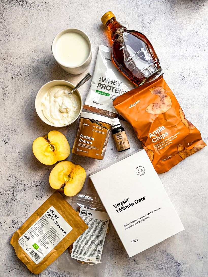 Jablková ovsená kaša s pekanmi