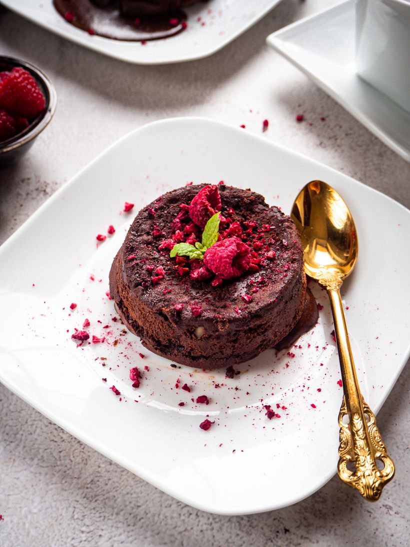 Valentínsky dezert – proteínový lava cake