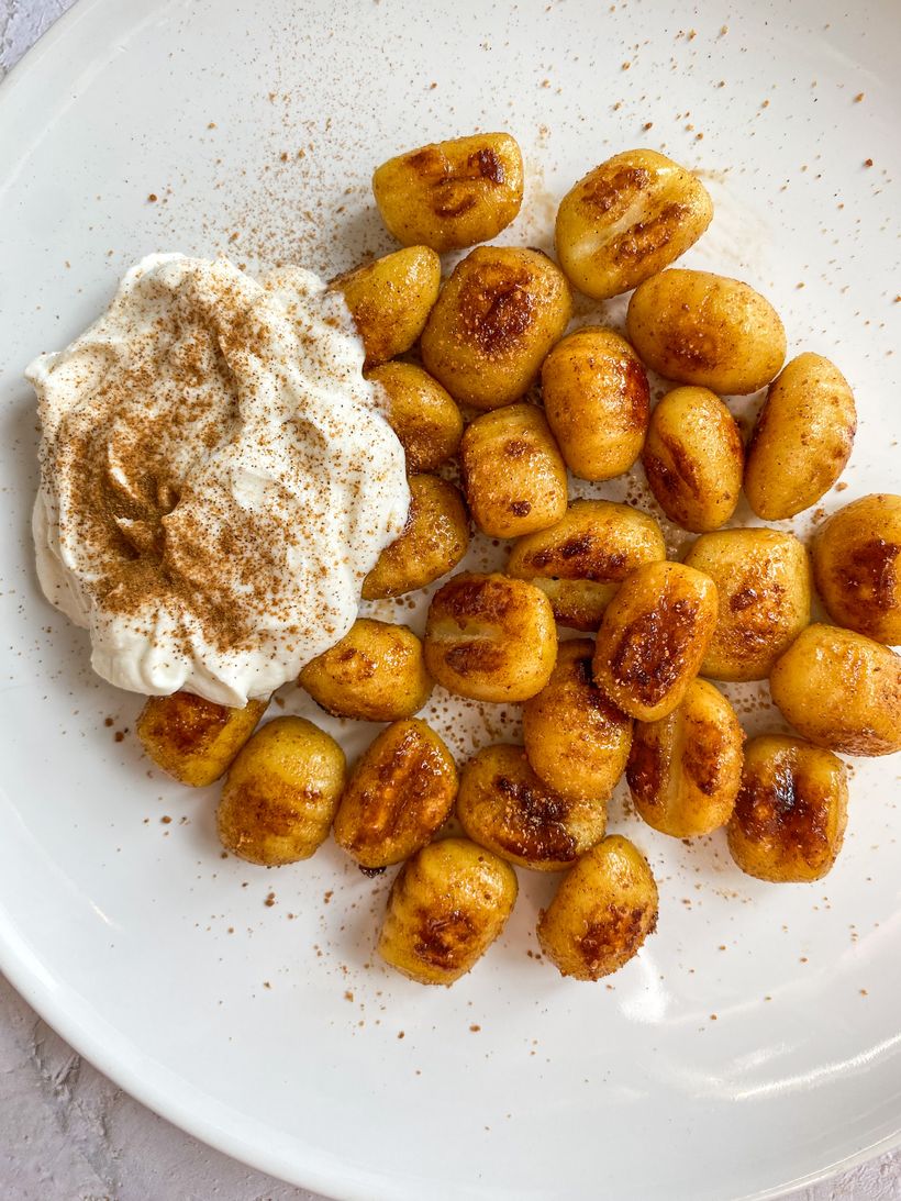 Gnocchi dulci cu scorțișoară