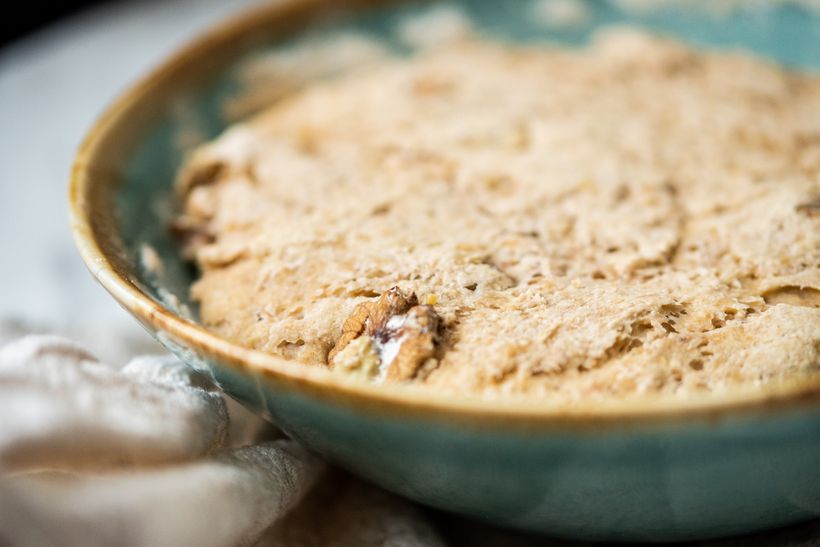 Schnelles Dinkelwalnussbrot mit Trockenhefe