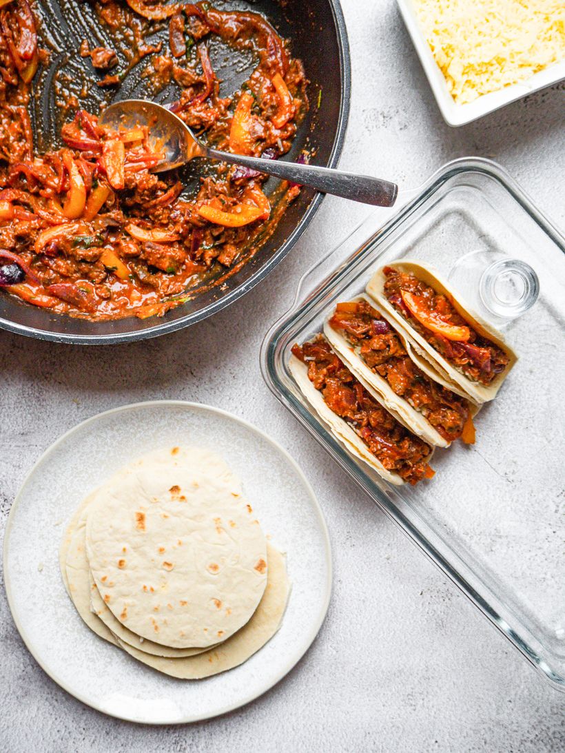 Überbackene Rindfleisch-Tacos mit Guacamole