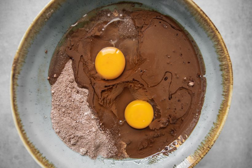 Schoko-Käsekuchen-Brownies mit Quark