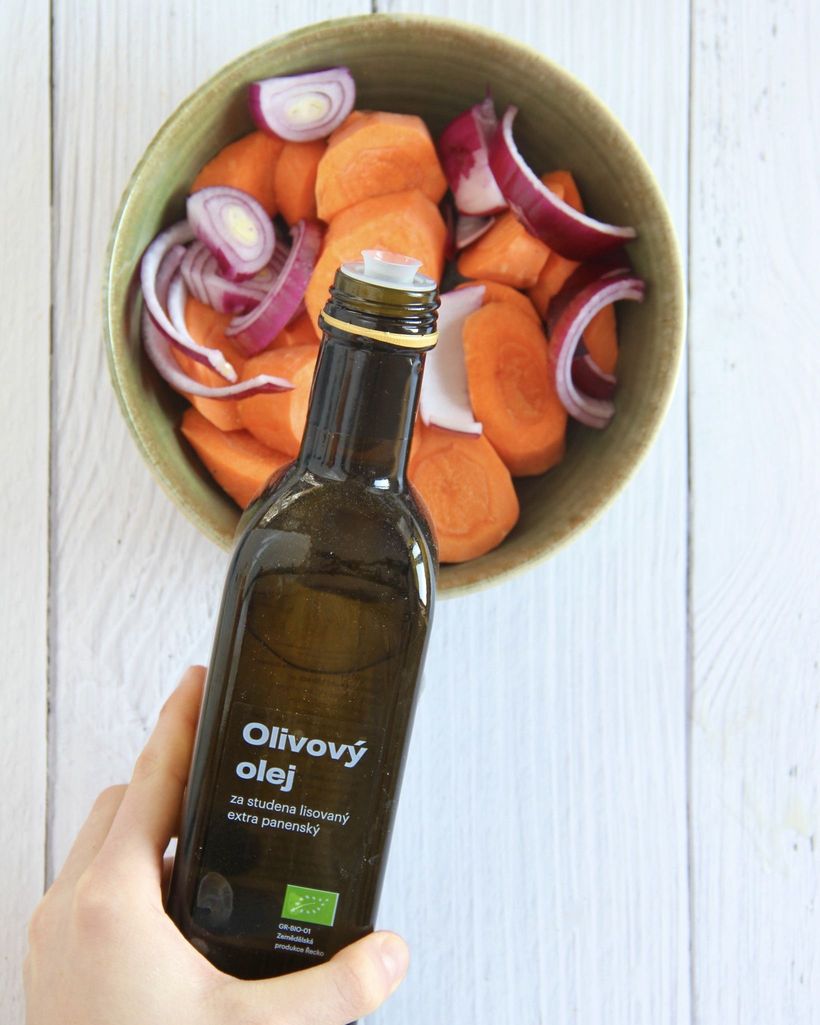 Teplý šošovicový šalát s mrkvou