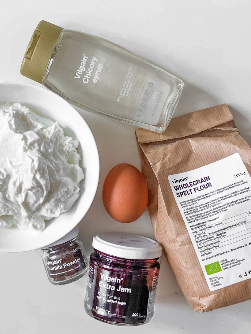 Borůvková galetka s tvarohem