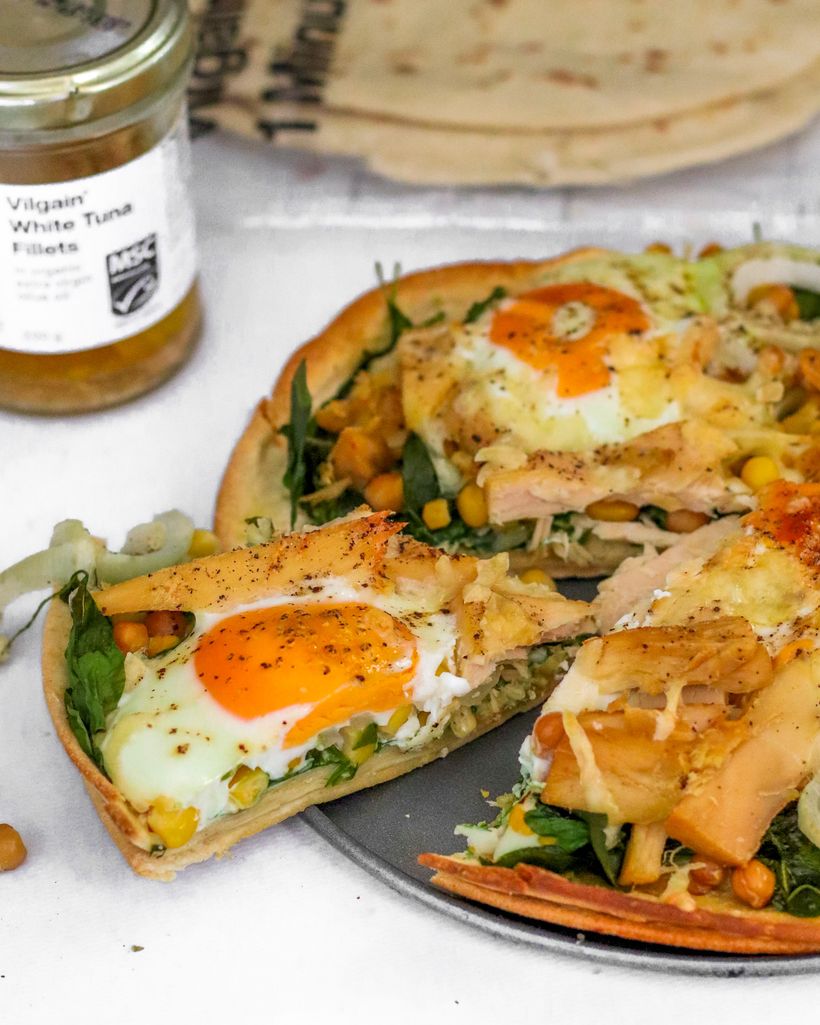 Slaný koláč s tuňákem