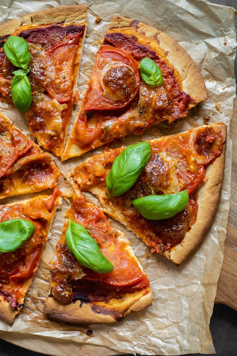 Zdravá pizza Margherita