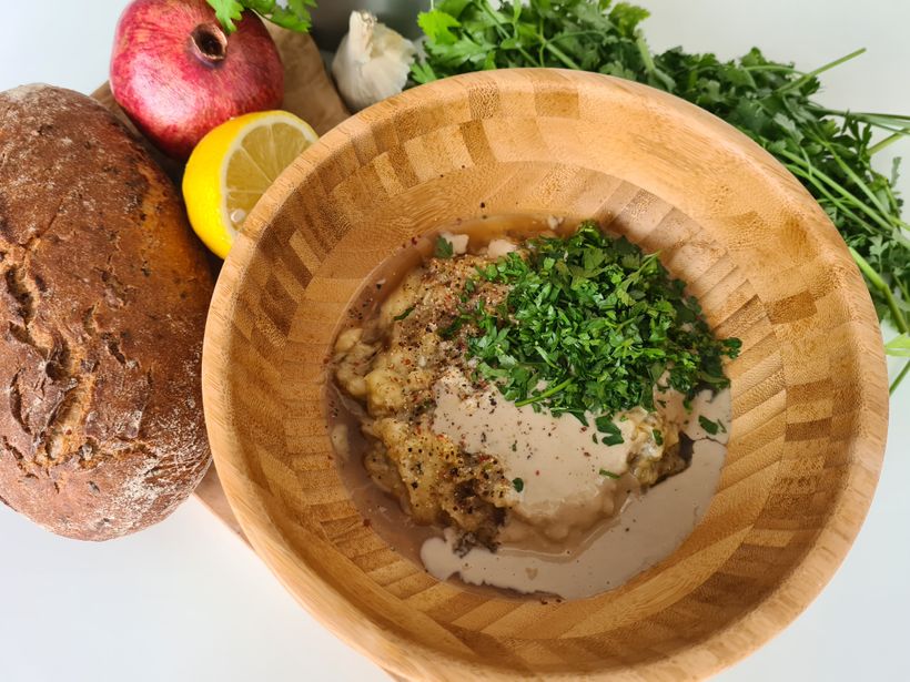 Baba Ghanoush: arabská baklažánová nátierka