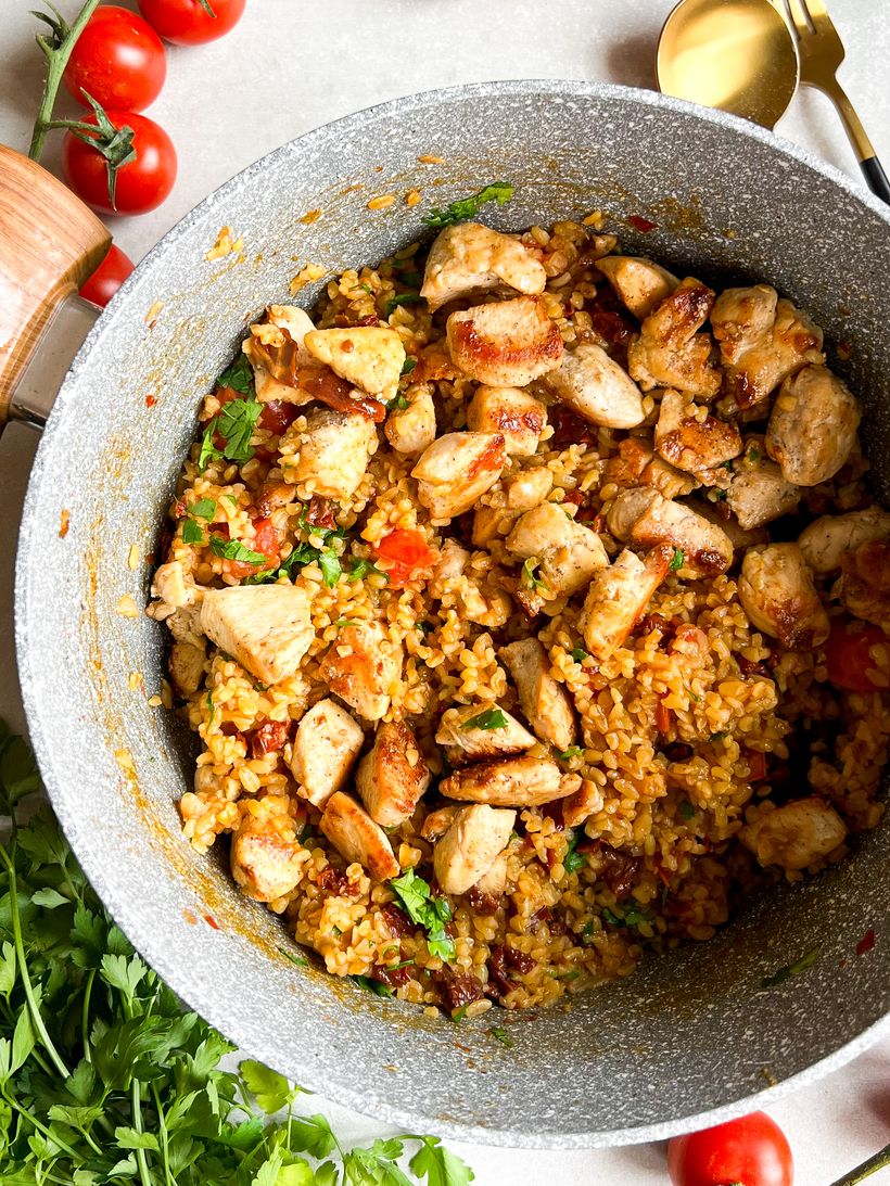 Bulgureto s kuřecím masem