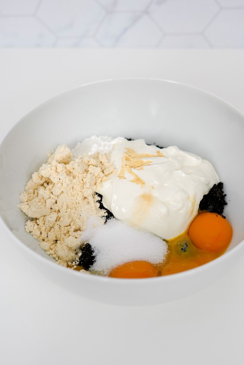 Zdravý makový koláč s mascarpone, bez múky