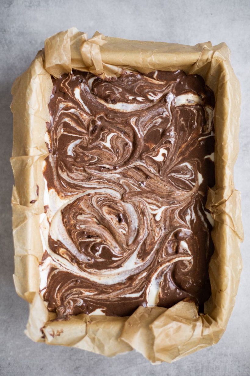 Zdravé cheesecake brownies