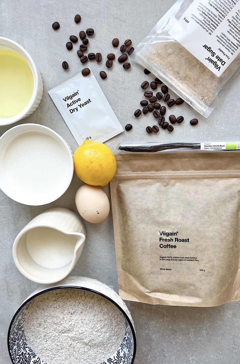 Brioška s kávovým krémem