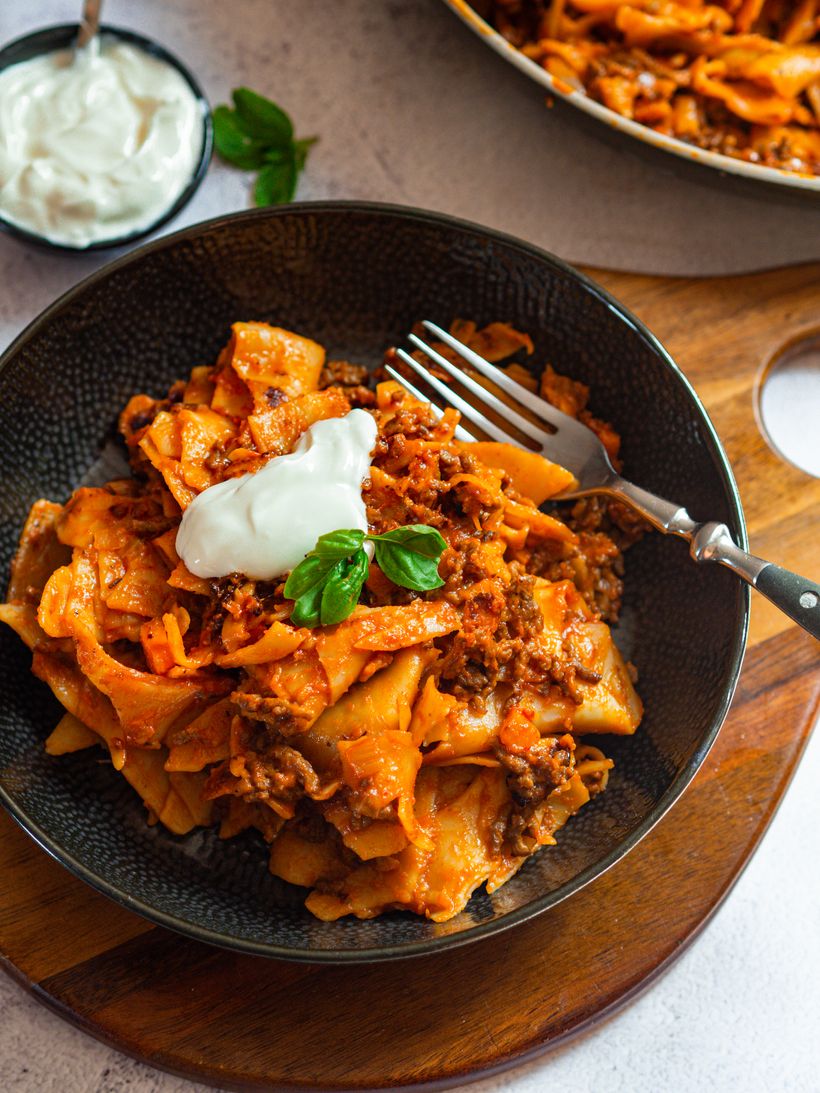 Lasagne z jedné pánve