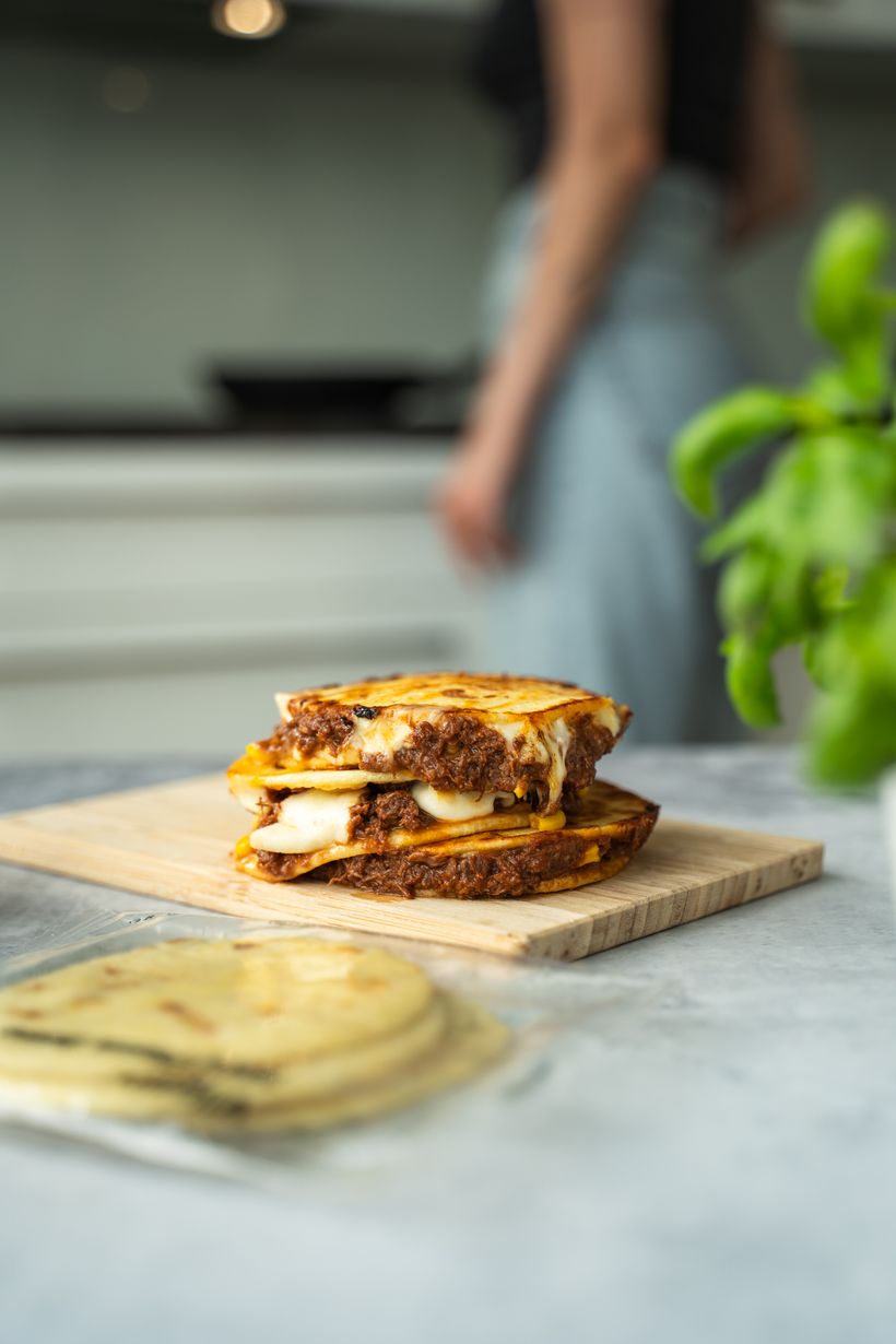 Mini quesadillas se zakysanou smetanou