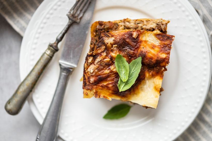 Pravé italské lasagne ve zdravém kabátku