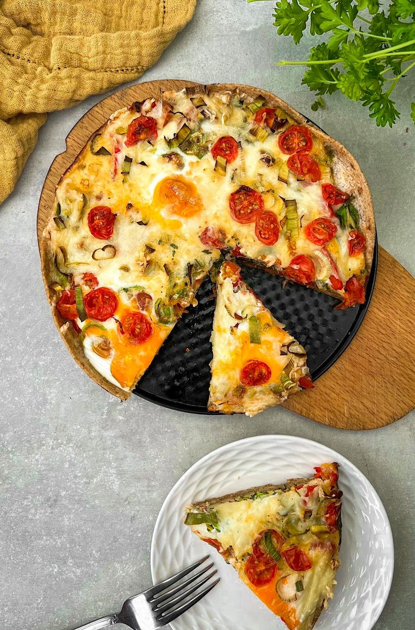 Slaný koláč quiche ve fit kabátku