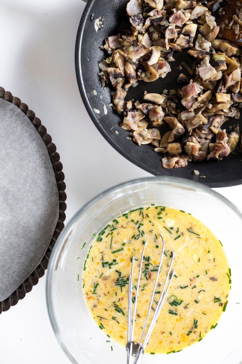 Zdravý slaný koláč à la low carb quiche